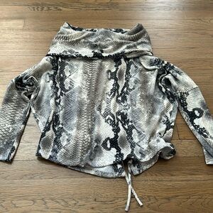 Neely Women’s Snakeskin Turtleneck - Size XS